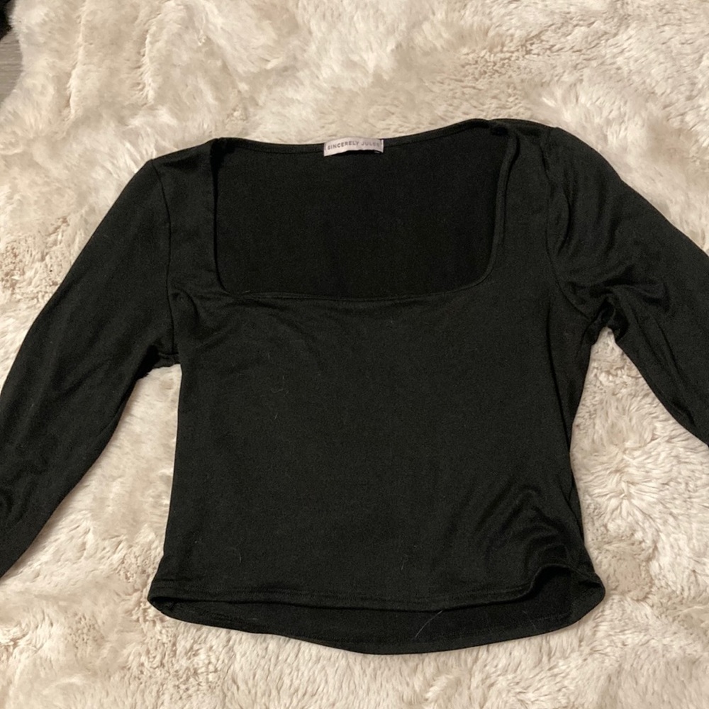 Square Neck Long Sleeve